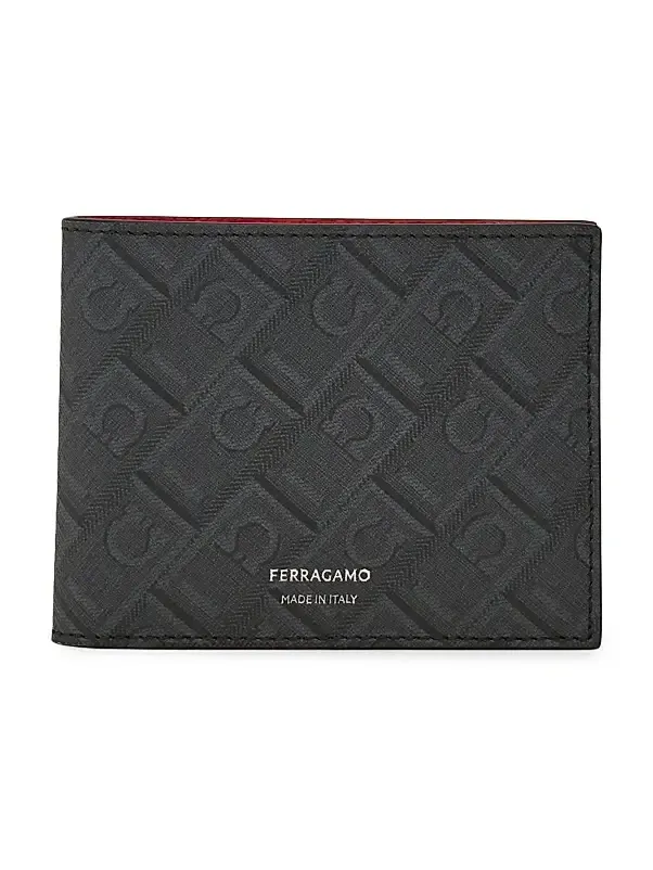 Men's Monogrammed Leather Wallet
