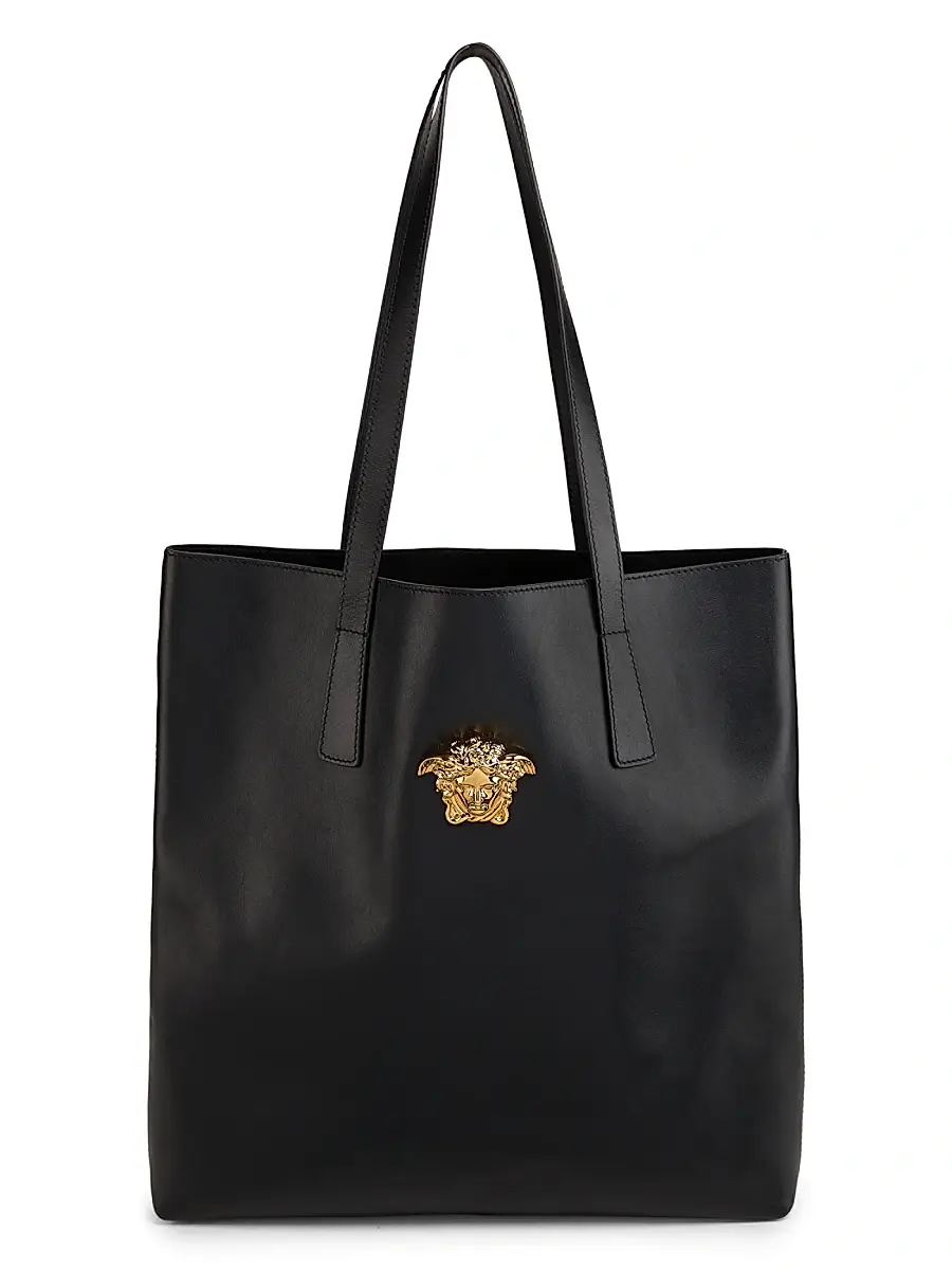 Versace Women's Medusa Leather Tote - Black Gold | Thumbnail 7 Versace Women's Medusa Leather Tote - Black Gold | Thumbnail 7