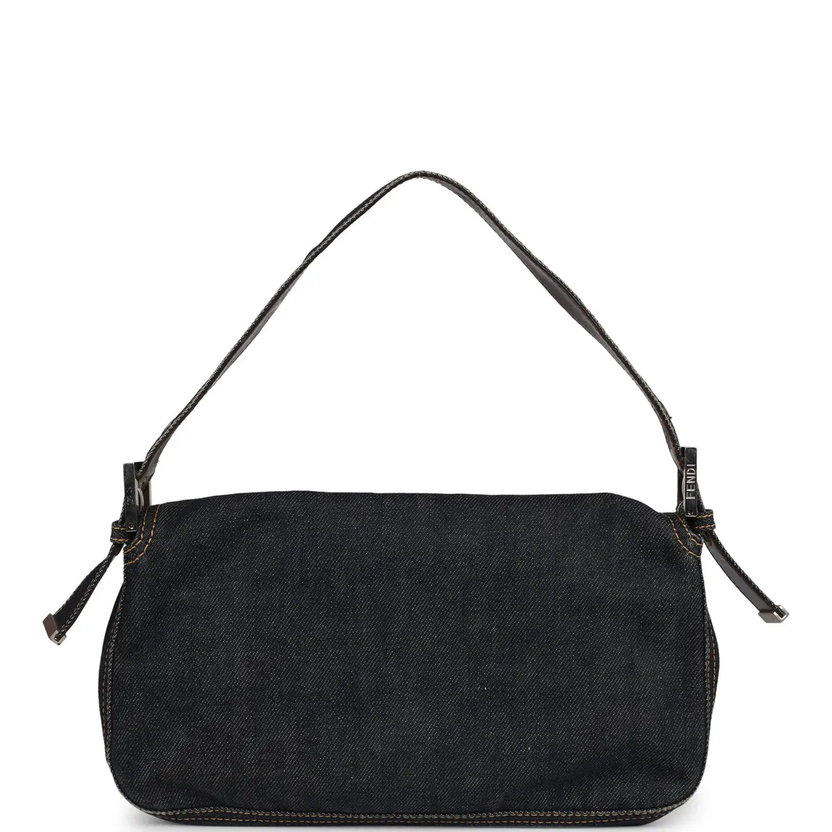 Fendi Vintage Fendi Baguette Bag Dark Blue Denim Silver Hardware | Thumbnail 4 Fendi Vintage Fendi Baguette Bag Dark Blue Denim Silver Hardware | Thumbnail 4