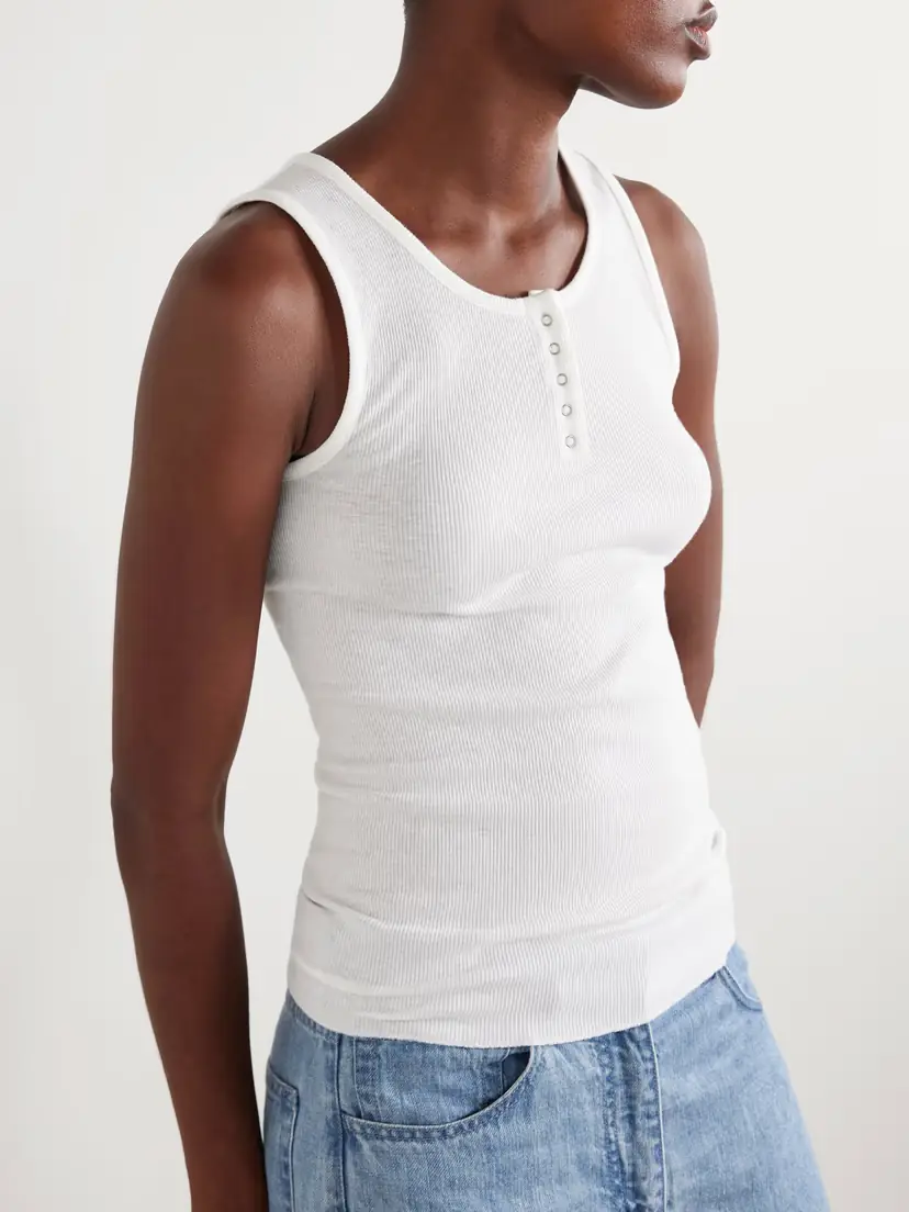 The Row Mansel Ribbed Cotton-blend Tank | Thumbnail 3