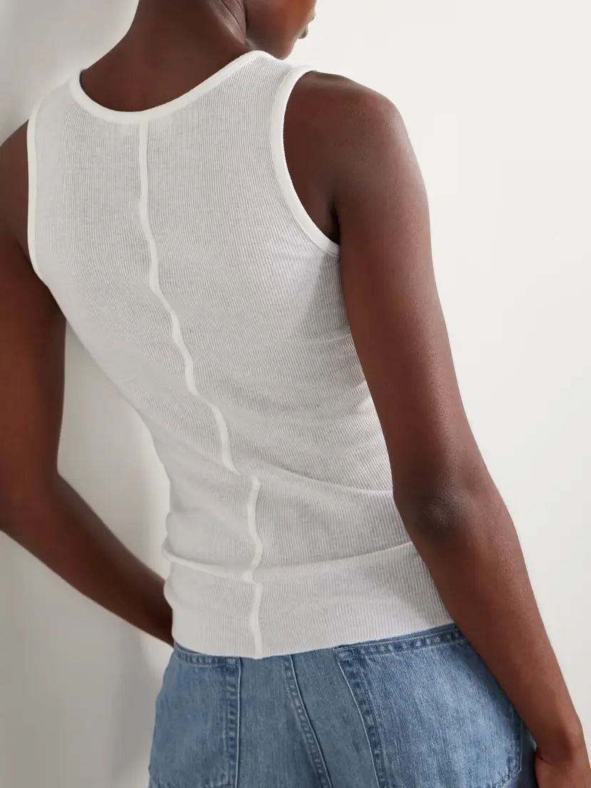 The Row Mansel Ribbed Cotton-blend Tank | Thumbnail 4