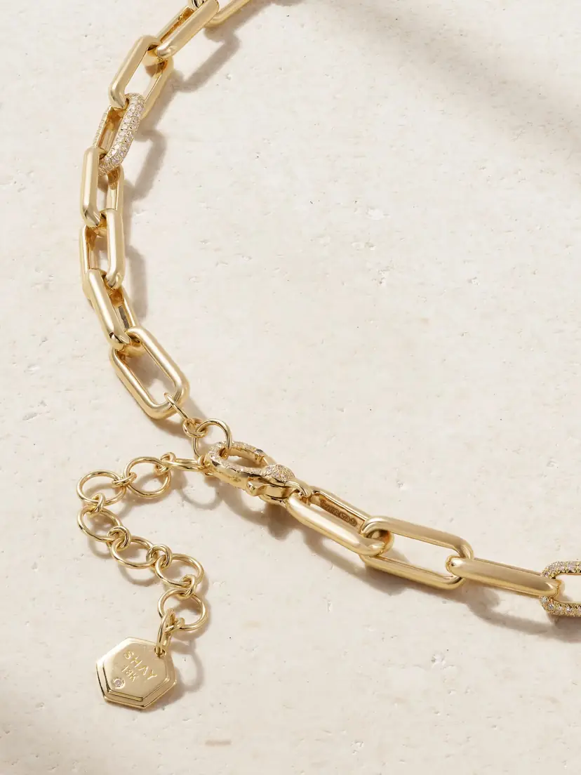 SHAY 18-karat Gold Diamond Necklace | Thumbnail 3 SHAY 18-karat Gold Diamond Necklace | Thumbnail 3