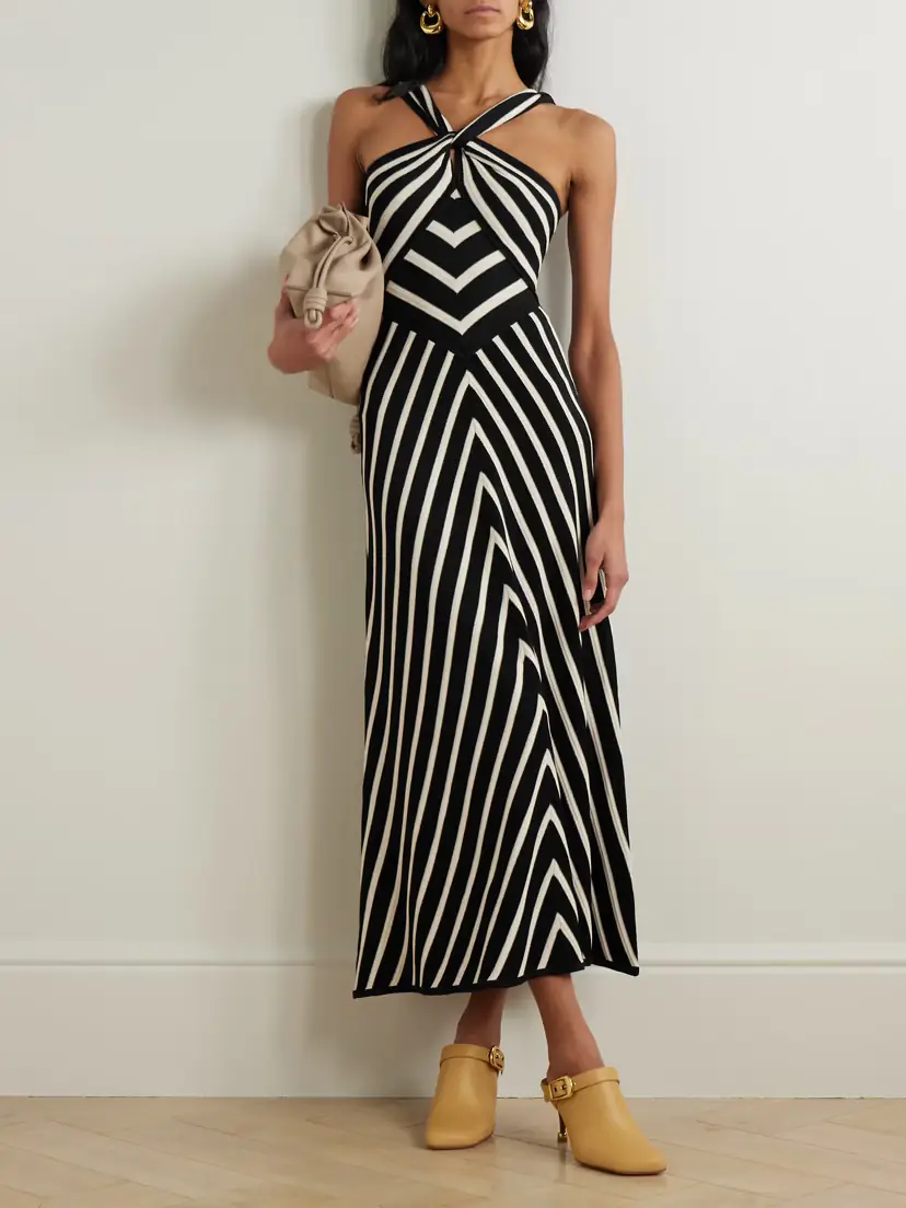 Zimmermann Illuminate Striped Knitted Midi Dress | Thumbnail 2 Zimmermann Illuminate Striped Knitted Midi Dress | Thumbnail 2