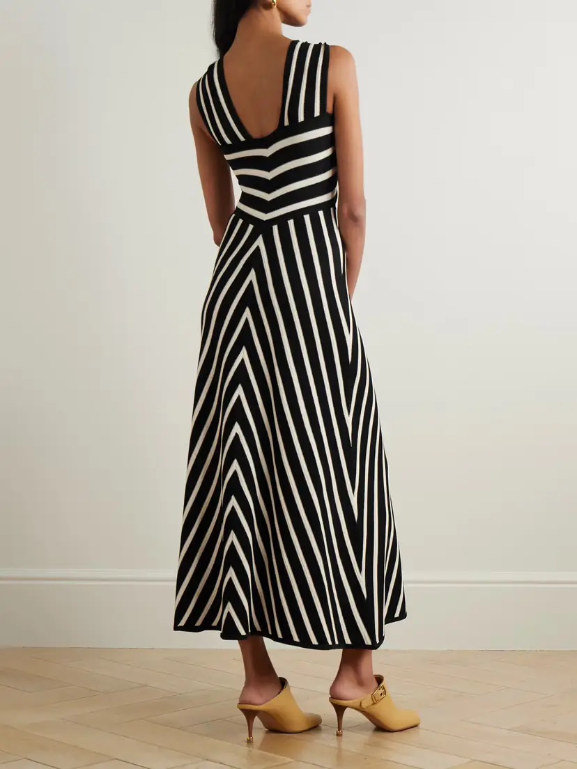 Zimmermann Illuminate Striped Knitted Midi Dress | Thumbnail 3 Zimmermann Illuminate Striped Knitted Midi Dress | Thumbnail 3