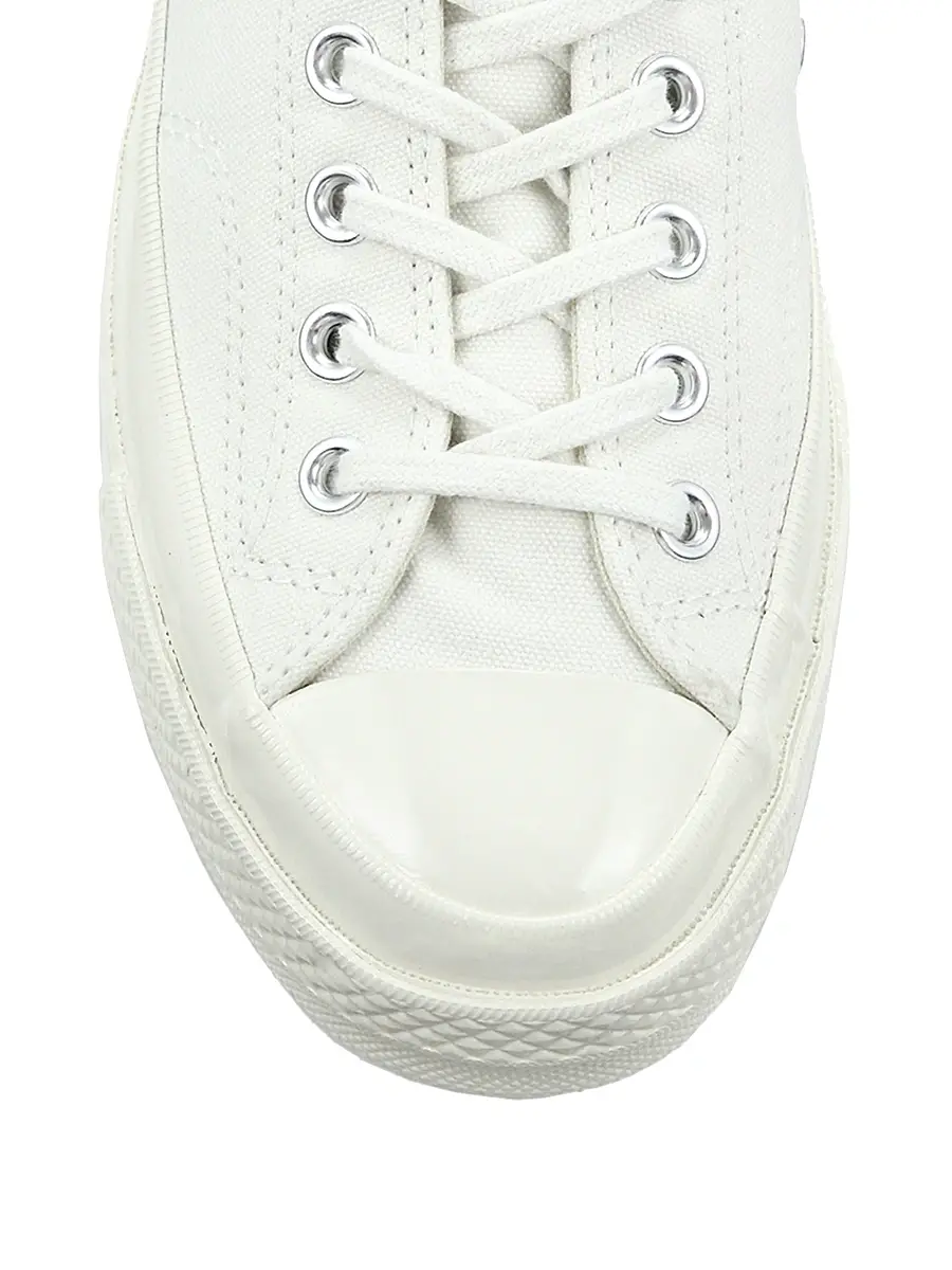 Comme des Garçons PLAY Women's Peek-A-Boo Canvas Low-Top Sneakers - White | Thumbnail 4
