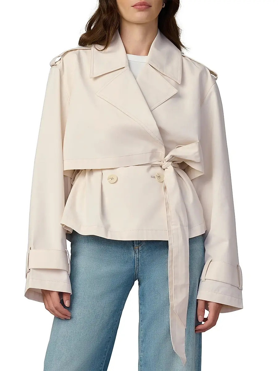 Joe's Jeans Women's The Liz Cropped Trench Coat | Thumbnail 3