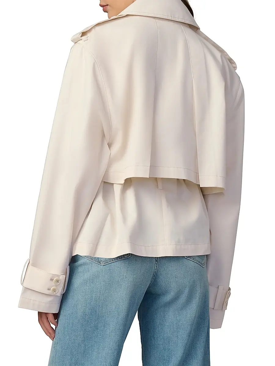 Joe's Jeans Women's The Liz Cropped Trench Coat | Thumbnail 5