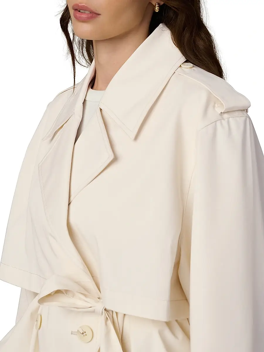 Joe's Jeans Women's The Liz Cropped Trench Coat | Thumbnail 6