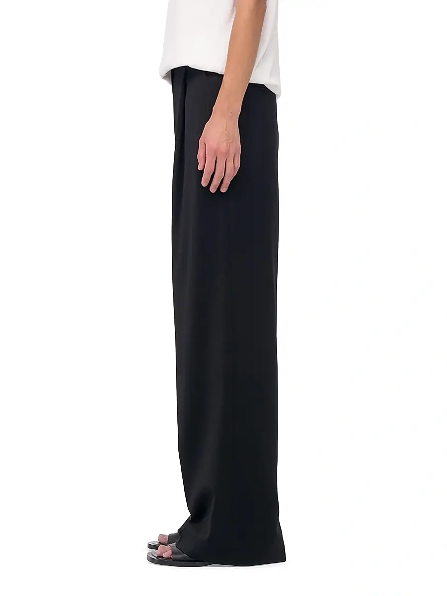 Another Tomorrow Women's Relaxed Wide Leg Pants | Thumbnail 3 Another Tomorrow Women's Relaxed Wide Leg Pants | Thumbnail 3
