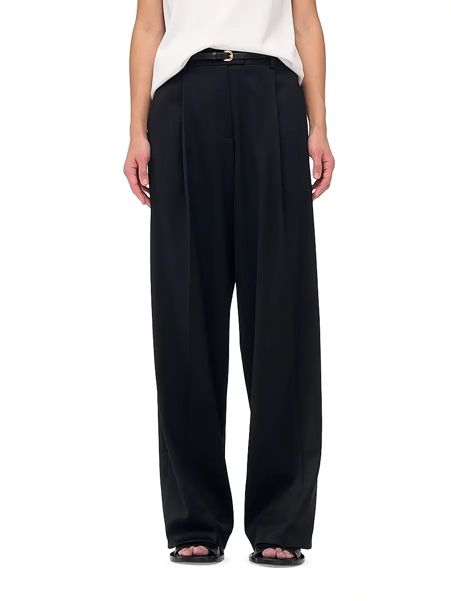 Another Tomorrow Women's Relaxed Wide Leg Pants | Thumbnail 6 Another Tomorrow Women's Relaxed Wide Leg Pants | Thumbnail 6