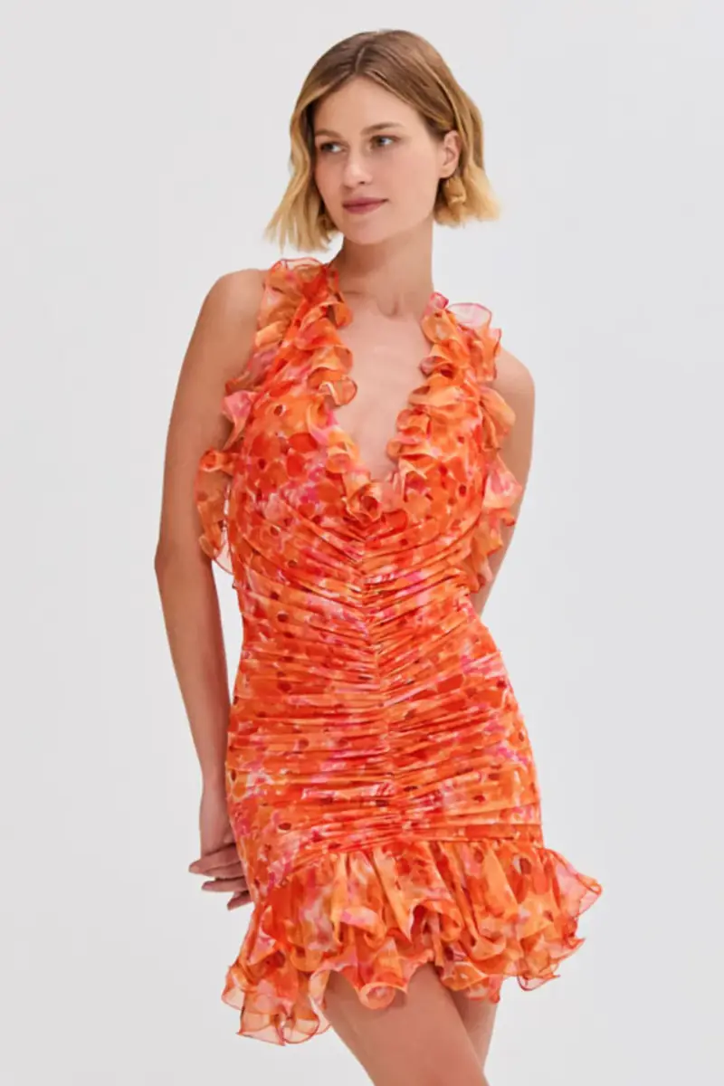 PatBo MYOSOTIS PLUNGE MINI DRESS | Thumbnail 3 PatBo MYOSOTIS PLUNGE MINI DRESS | Thumbnail 3