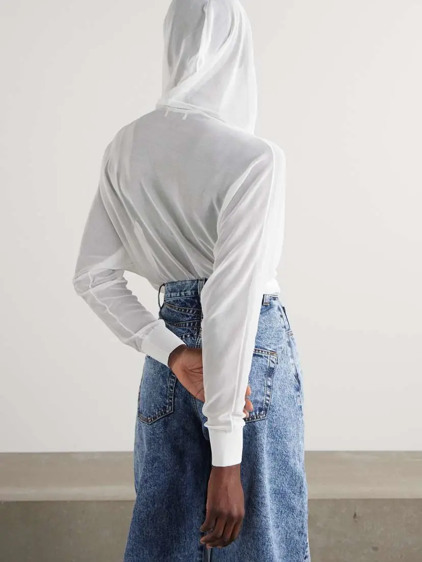 Alaïa Hooded Jersey Bodysuit | Thumbnail 3 Alaïa Hooded Jersey Bodysuit | Thumbnail 3