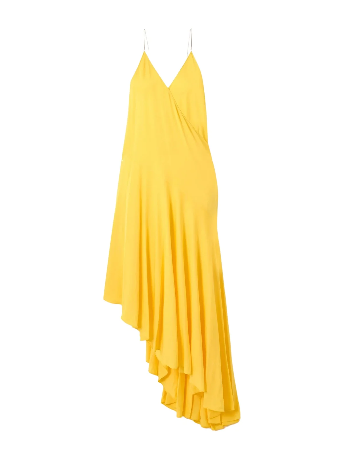 Asymmetric Jersey Midi Dress