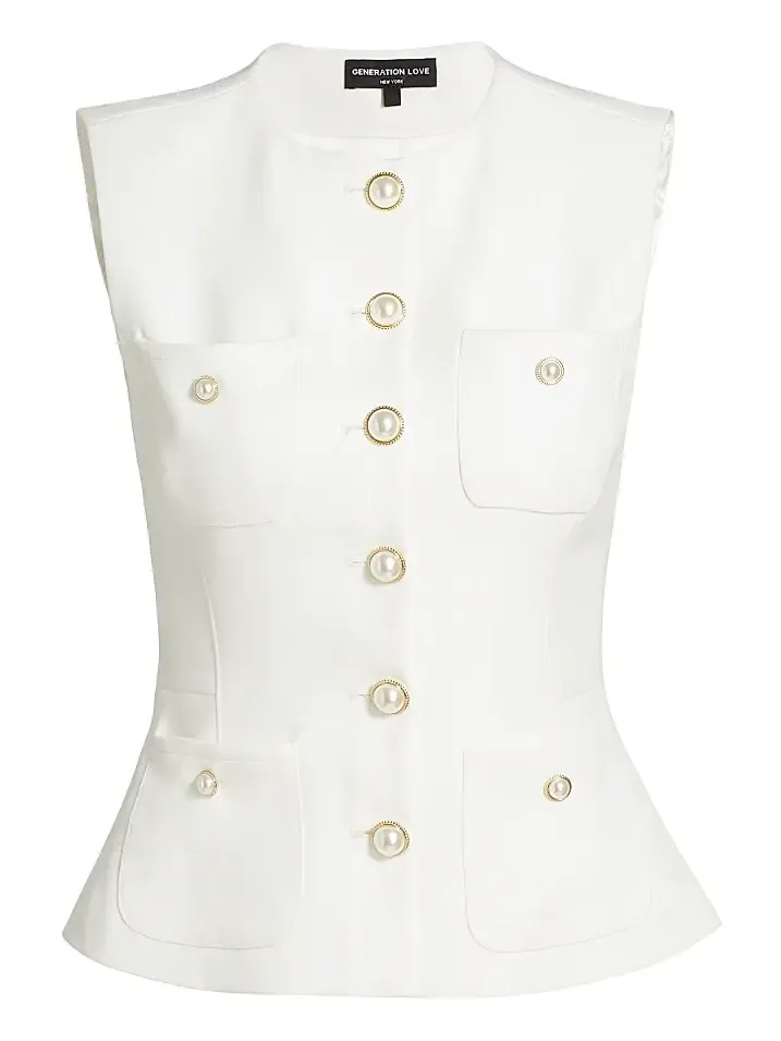 Generation Love Women's Susanna Stretch Crepe Vest