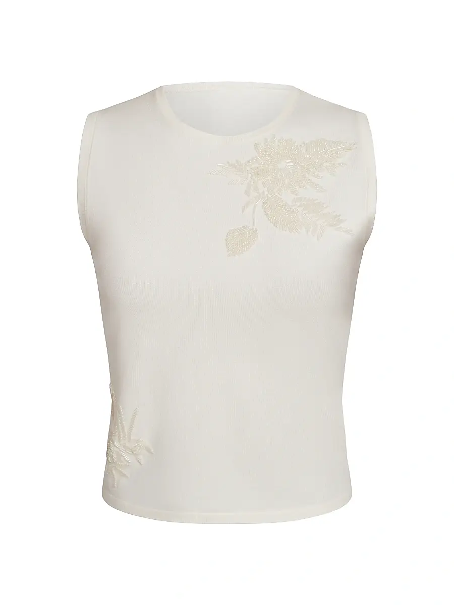 Kay Unger Women's Kathryn Embellished Knit Top