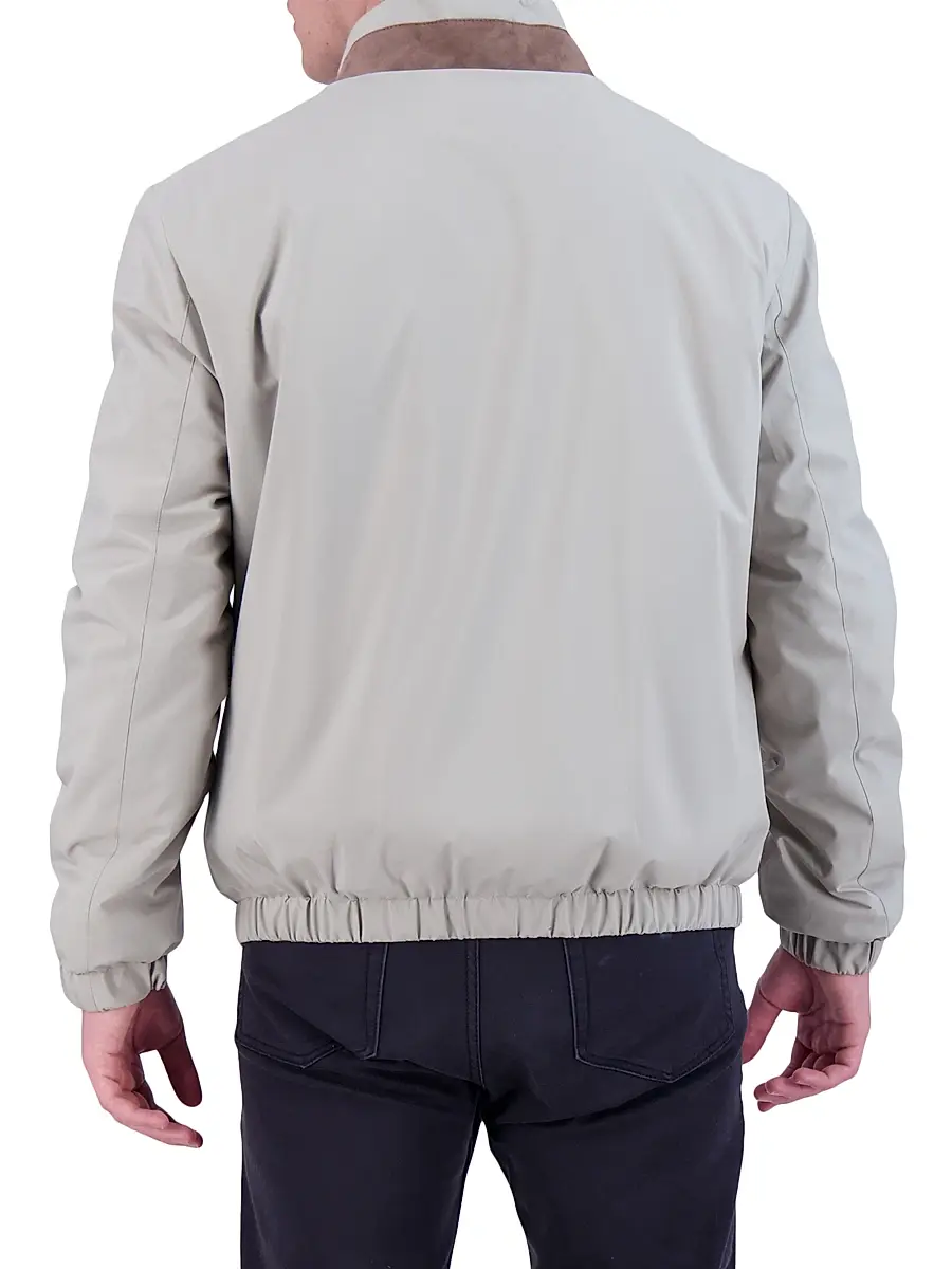 Gorski Men's Fabric Jacket with Shearling Lamb Lining | Thumbnail 4 Gorski Men's Fabric Jacket with Shearling Lamb Lining | Thumbnail 4