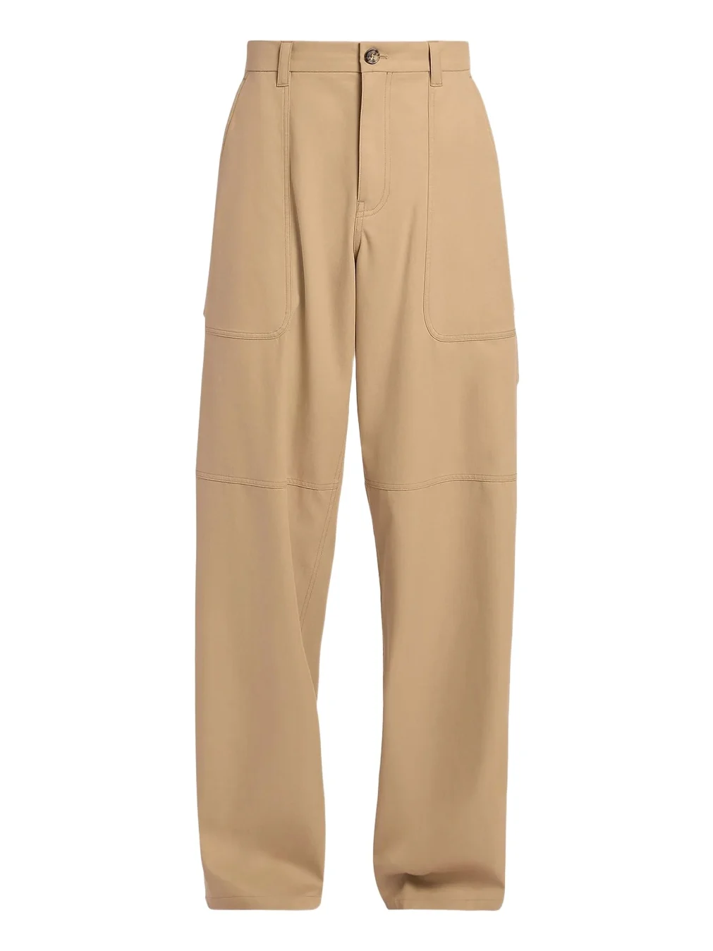 Loewe Men's Cotton-Blend Wide-Leg Cargo Trousers