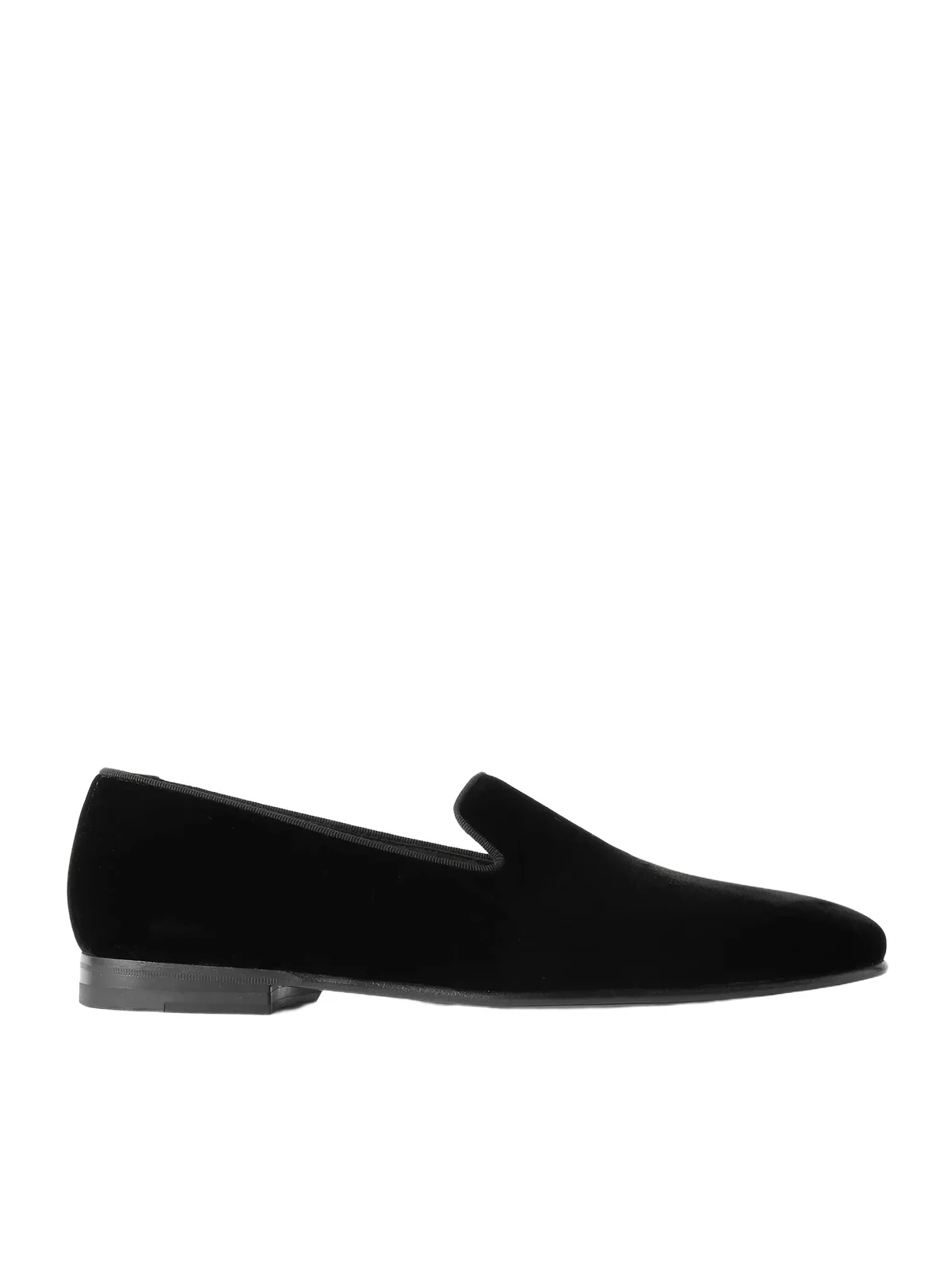 Mario Grosgrain-Trimmed Velvet Loafers - Men Mario Grosgrain-Trimmed Velvet Loafers - Men