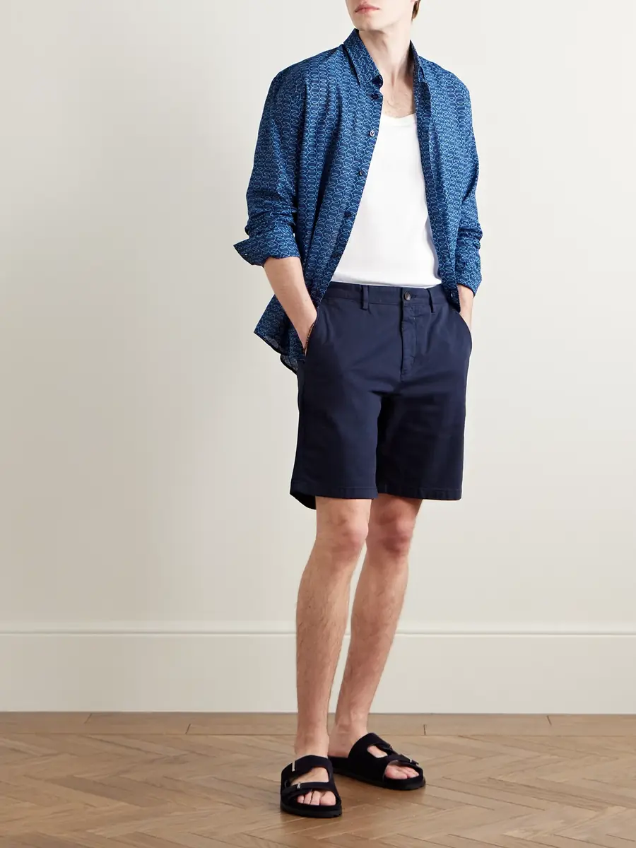 Vilebrequin Caracal Printed Organic Cotton-Voile Shirt - Men | Thumbnail 2