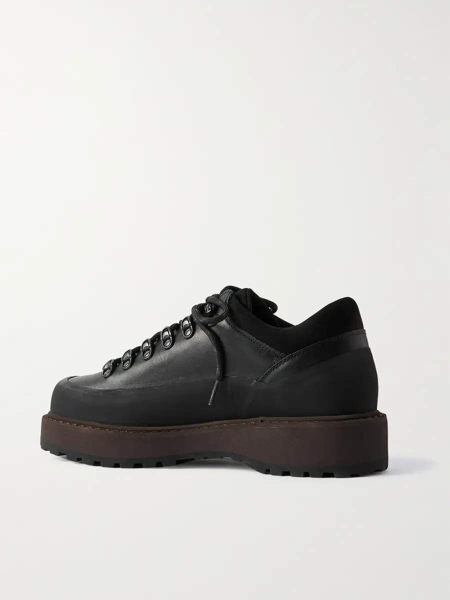 Diemme Cornaro Gomma Rubber and Suede-Trimmed Leather Sneakers - Men | Thumbnail 4