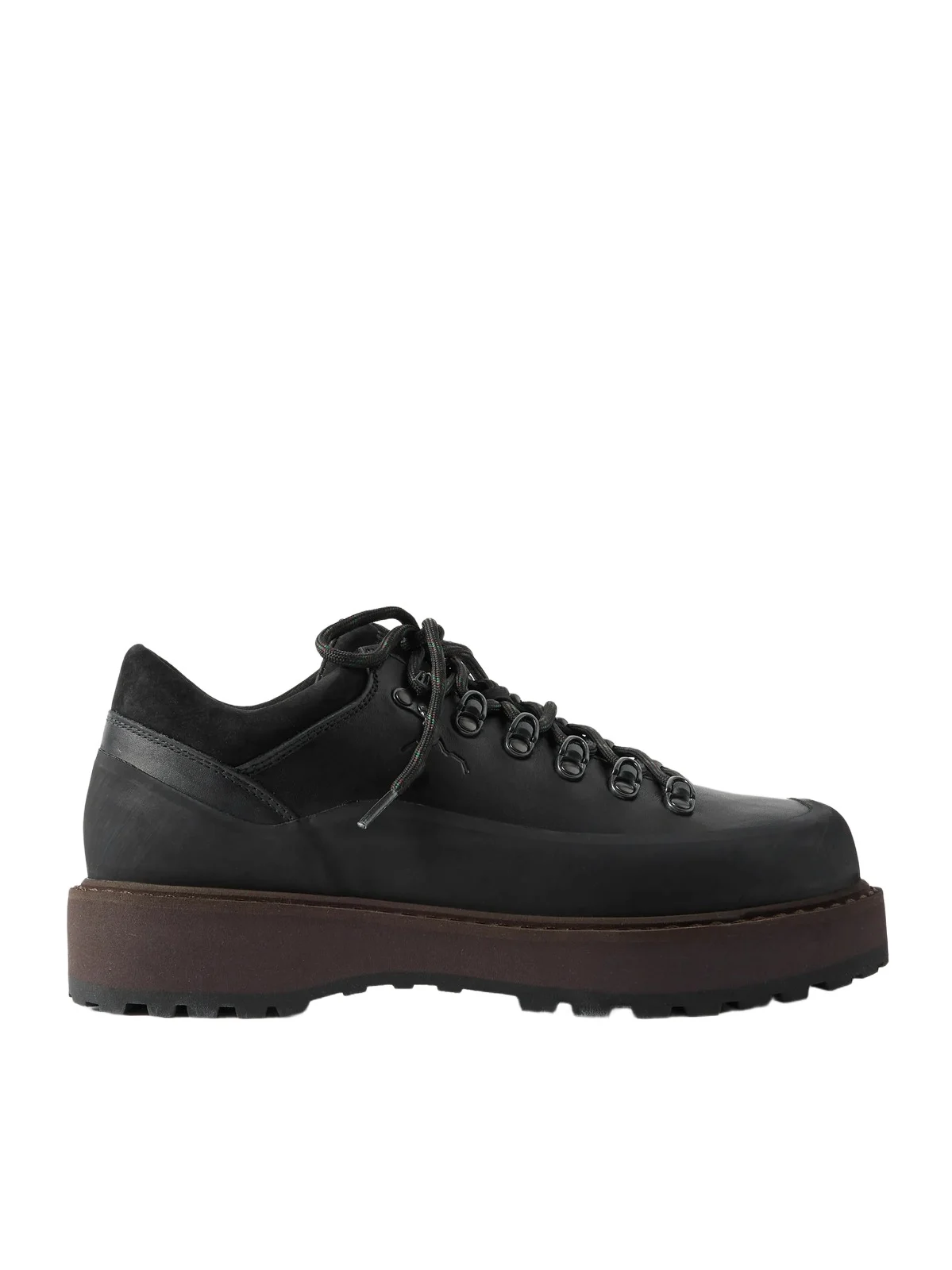 Diemme Cornaro Gomma Rubber and Suede-Trimmed Leather Sneakers - Men