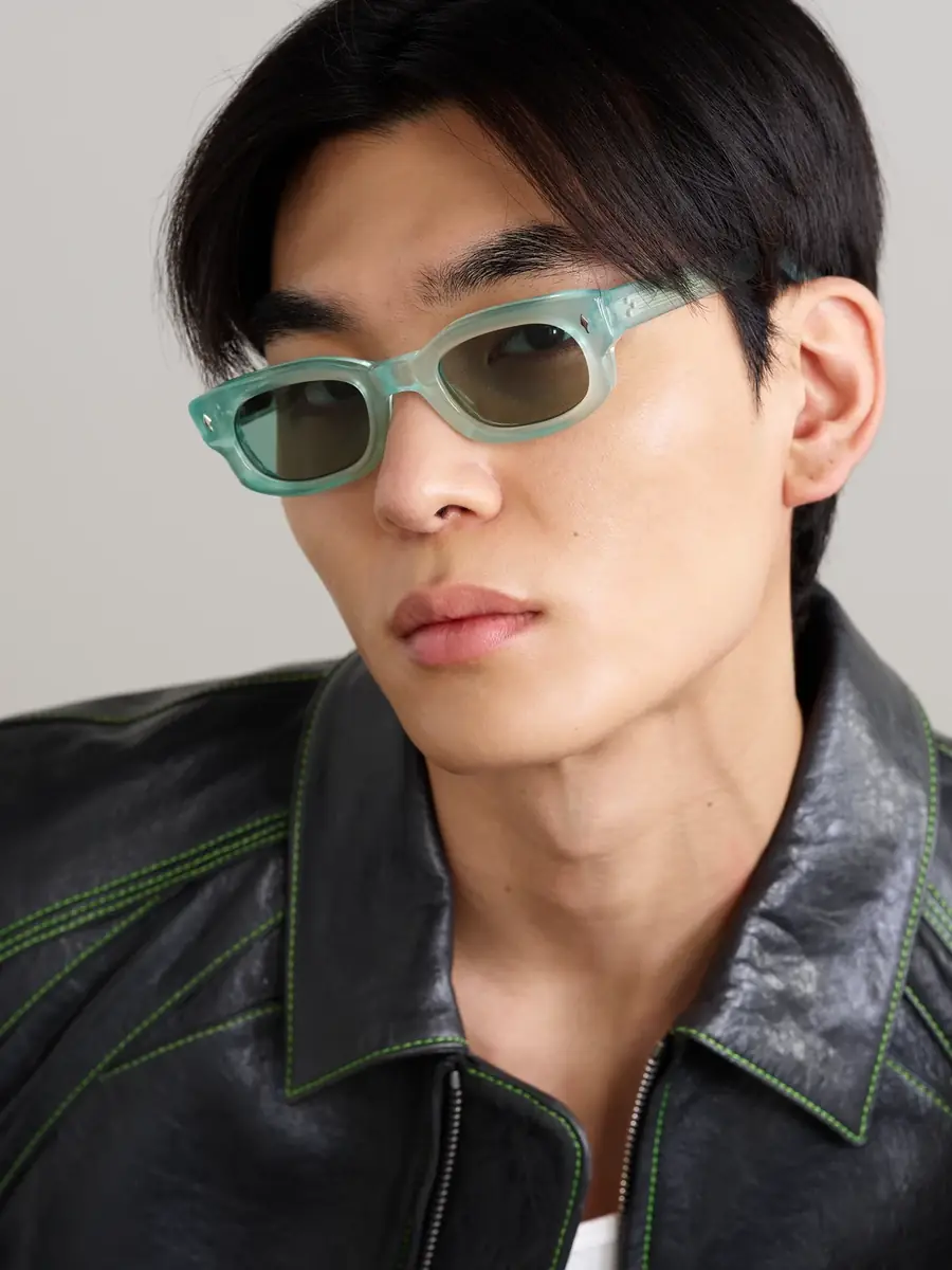 Jacques Marie Mage Whiskeyclone Rectangular-Frame Acetate Sunglasses - Men | Thumbnail 2