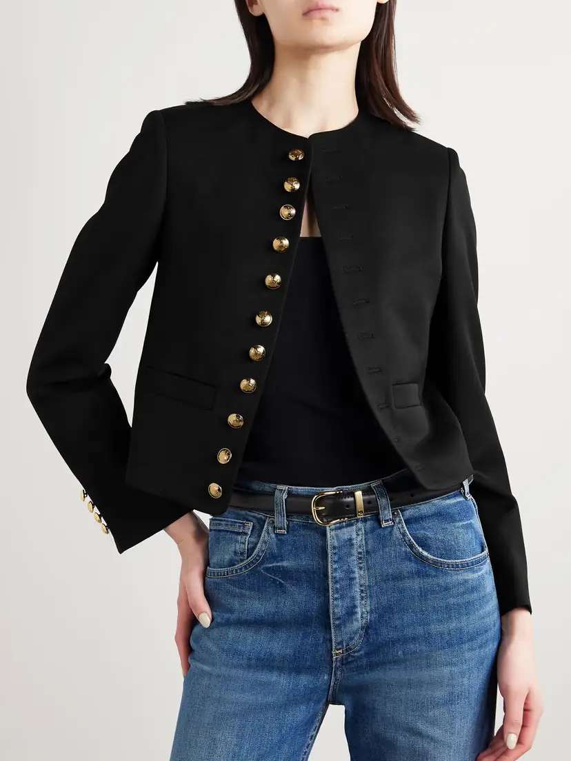Nili Lotan Patti Wool-twill Jacket | Thumbnail 3 Nili Lotan Patti Wool-twill Jacket | Thumbnail 3