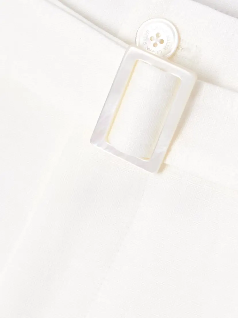Ralph Lauren Collection Denise Belted Pleated Linen Shorts | Thumbnail 5 Ralph Lauren Collection Denise Belted Pleated Linen Shorts | Thumbnail 5