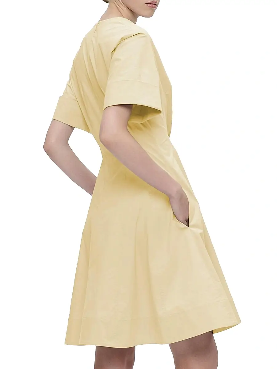 Callas Milano Women's Sora Flared Dress - Yellow | Thumbnail 3