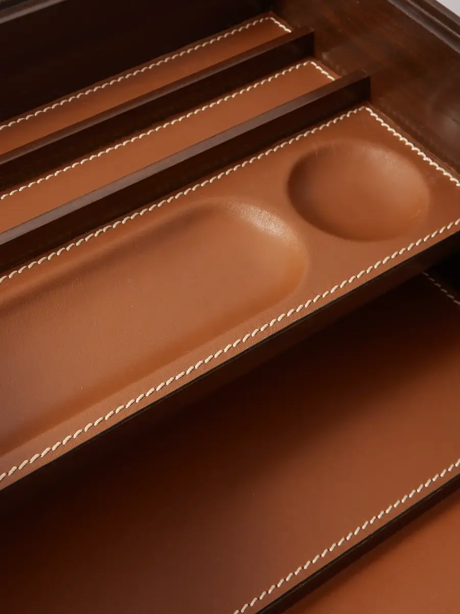 Ralph Lauren Home Brennan Leather and Teakwood Writer's Box - Men | Thumbnail 2
