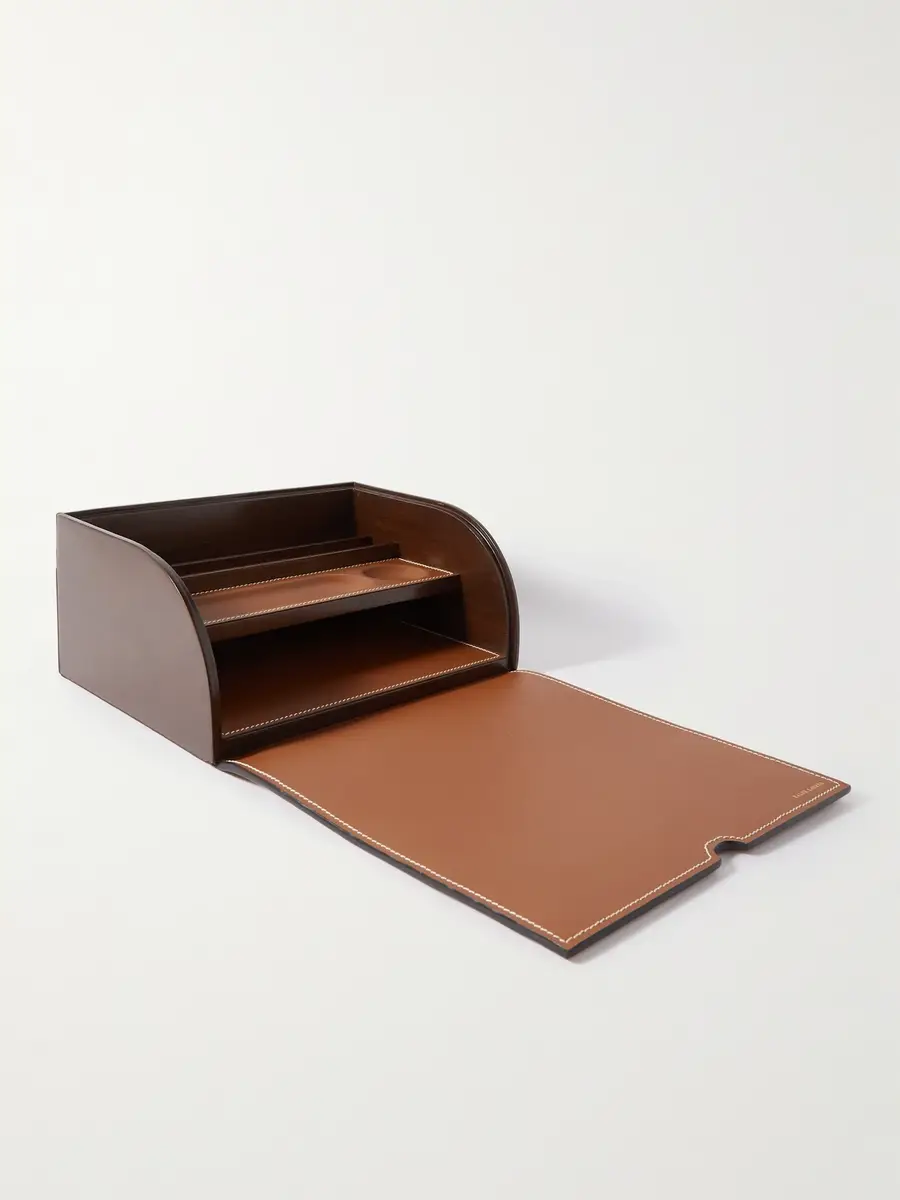 Ralph Lauren Home Brennan Leather and Teakwood Writer's Box - Men | Thumbnail 3