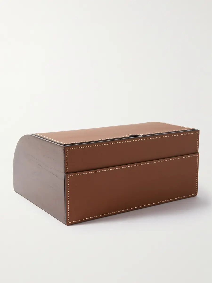 Ralph Lauren Home Brennan Leather and Teakwood Writer's Box - Men | Thumbnail 4