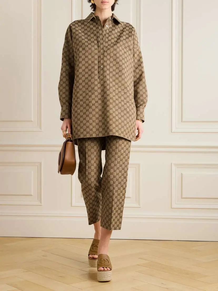 Gucci Cotton-blend Jacquard Shirt | Thumbnail 2 Gucci Cotton-blend Jacquard Shirt | Thumbnail 2