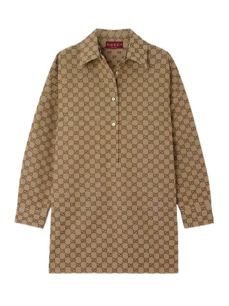 Cotton-blend Jacquard Shirt