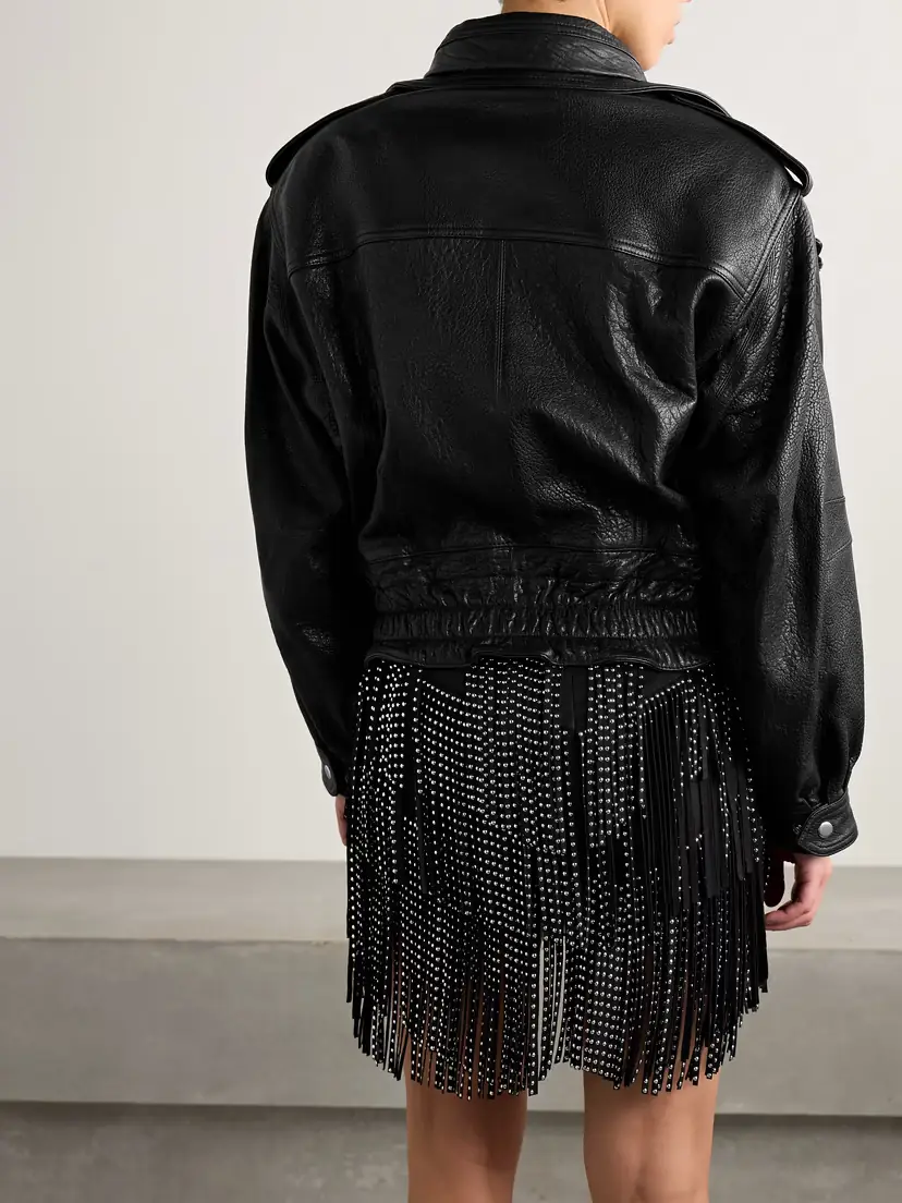 Isabel Marant Aneli Layered Textured-leather Jacket | Thumbnail 4 Isabel Marant Aneli Layered Textured-leather Jacket | Thumbnail 4