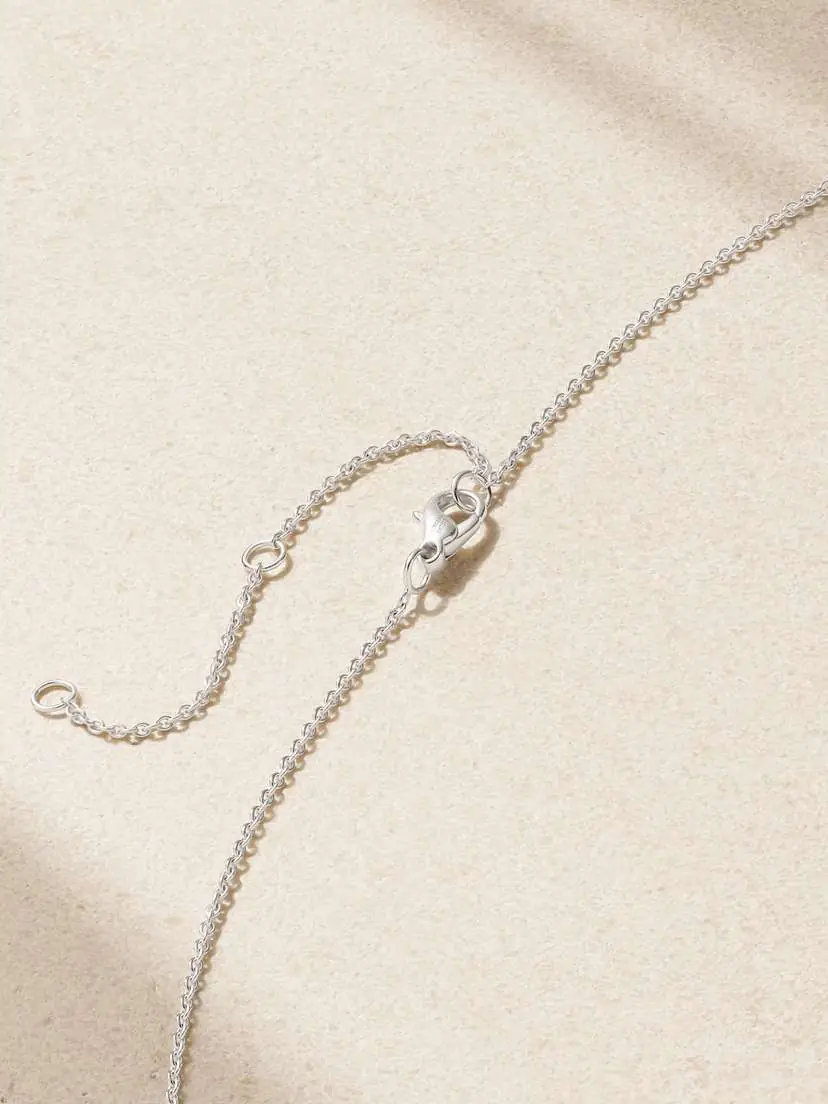 De Beers London Aura 18-karat White Gold Diamond Necklace | Thumbnail 3