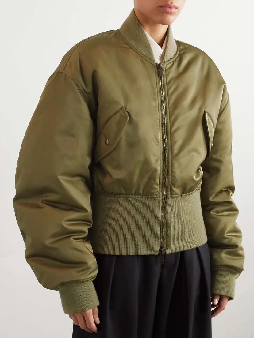 Saint Laurent Shell Bomber Jacket | Thumbnail 3 Saint Laurent Shell Bomber Jacket | Thumbnail 3