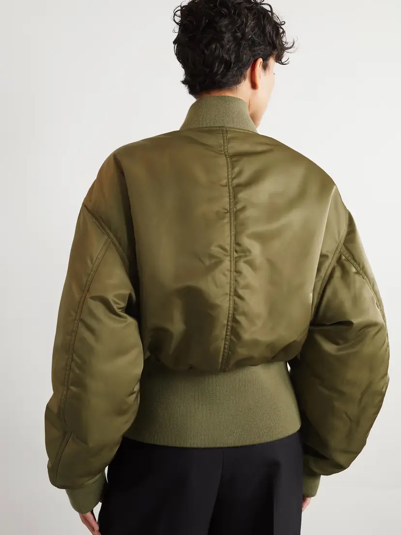 Saint Laurent Shell Bomber Jacket | Thumbnail 4 Saint Laurent Shell Bomber Jacket | Thumbnail 4