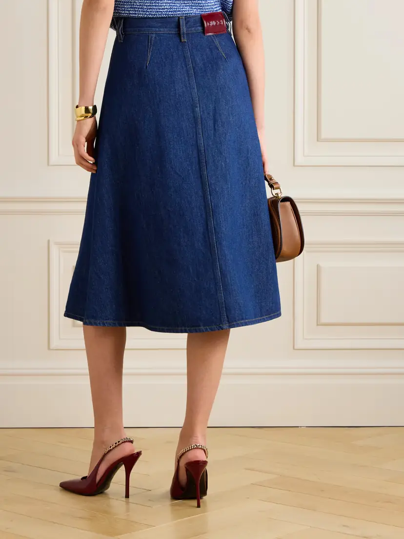 Gucci Denim Midi Skirt | Thumbnail 3 Gucci Denim Midi Skirt | Thumbnail 3
