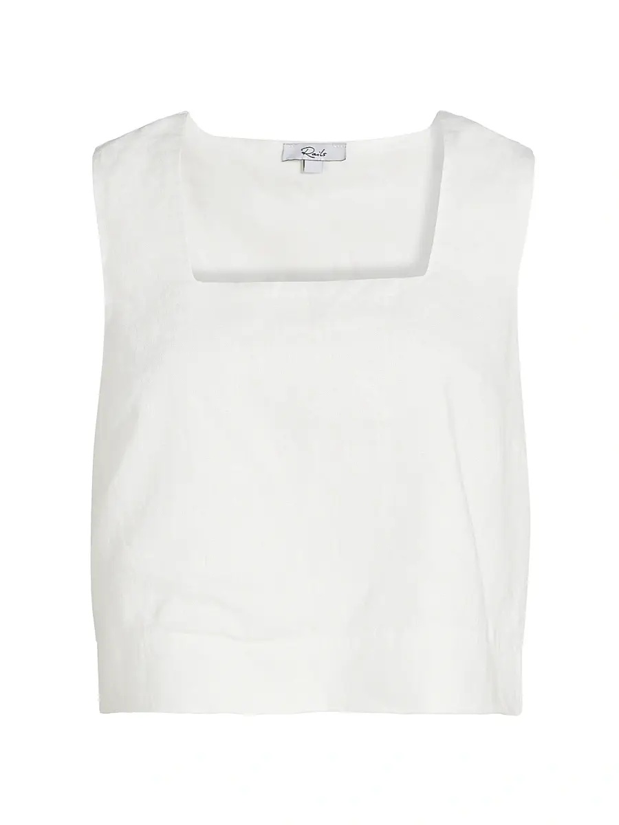 RAILS Women's Akira Linen Square Neck Tank | Image 1 RAILS Women's Akira Linen Square Neck Tank | Image 1