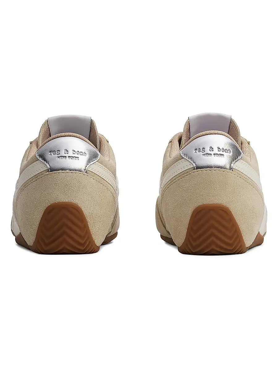 rag & bone Women's Retro Runner Slim Ultra Suede Sneakers - Macadamia Suede | Thumbnail 2 rag & bone Women's Retro Runner Slim Ultra Suede Sneakers - Macadamia Suede | Thumbnail 2