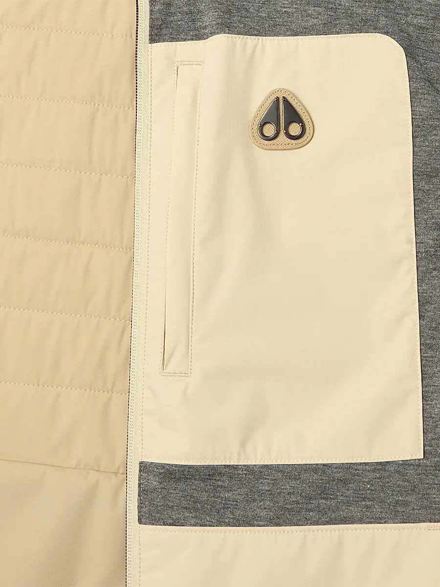 Moose Knuckles Men's Dominion Packable Vest - Tanned Bone | Image 1 Moose Knuckles Men's Dominion Packable Vest - Tanned Bone | Image 1