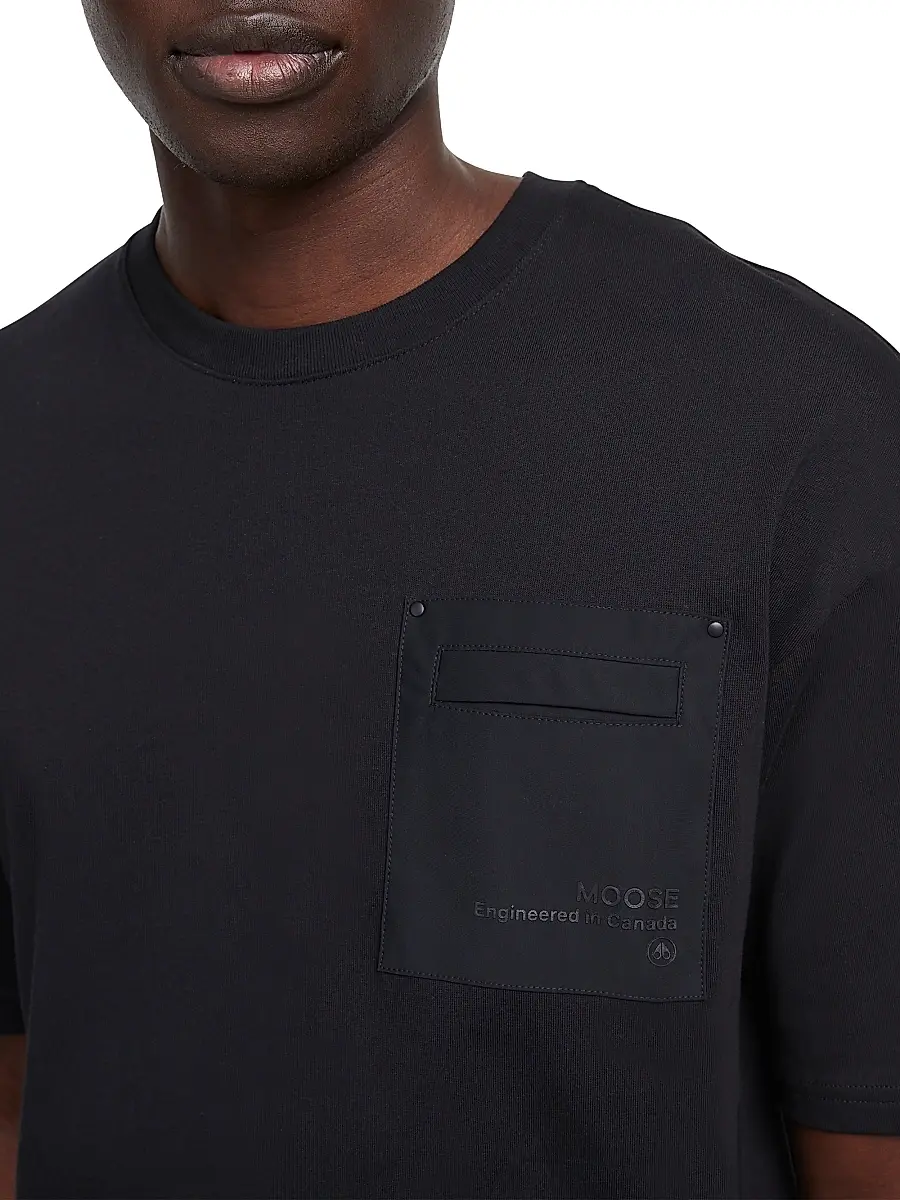 Moose Knuckles Men's Dalon Cotton T-Shirt | Thumbnail 4