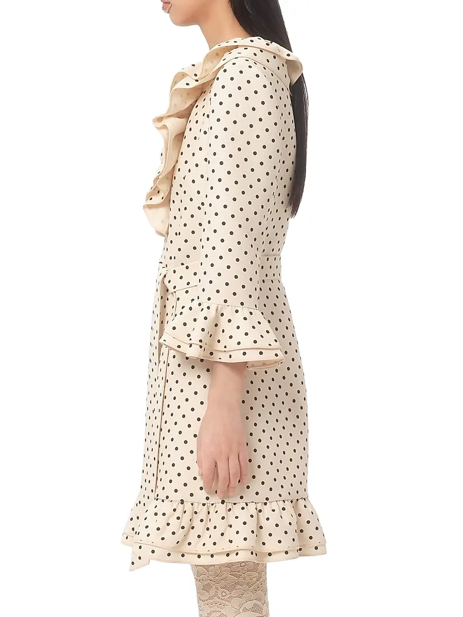 Valentino Women's Crepe Couture Short Dress | Thumbnail 3 Valentino Women's Crepe Couture Short Dress | Thumbnail 3