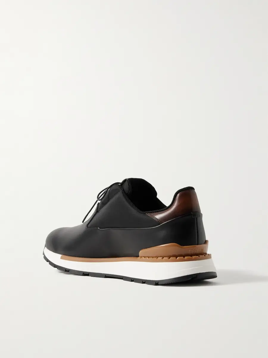 Berluti Fast Track Torino Leather and Shell Sneakers - Men | Thumbnail 4 Berluti Fast Track Torino Leather and Shell Sneakers - Men | Thumbnail 4