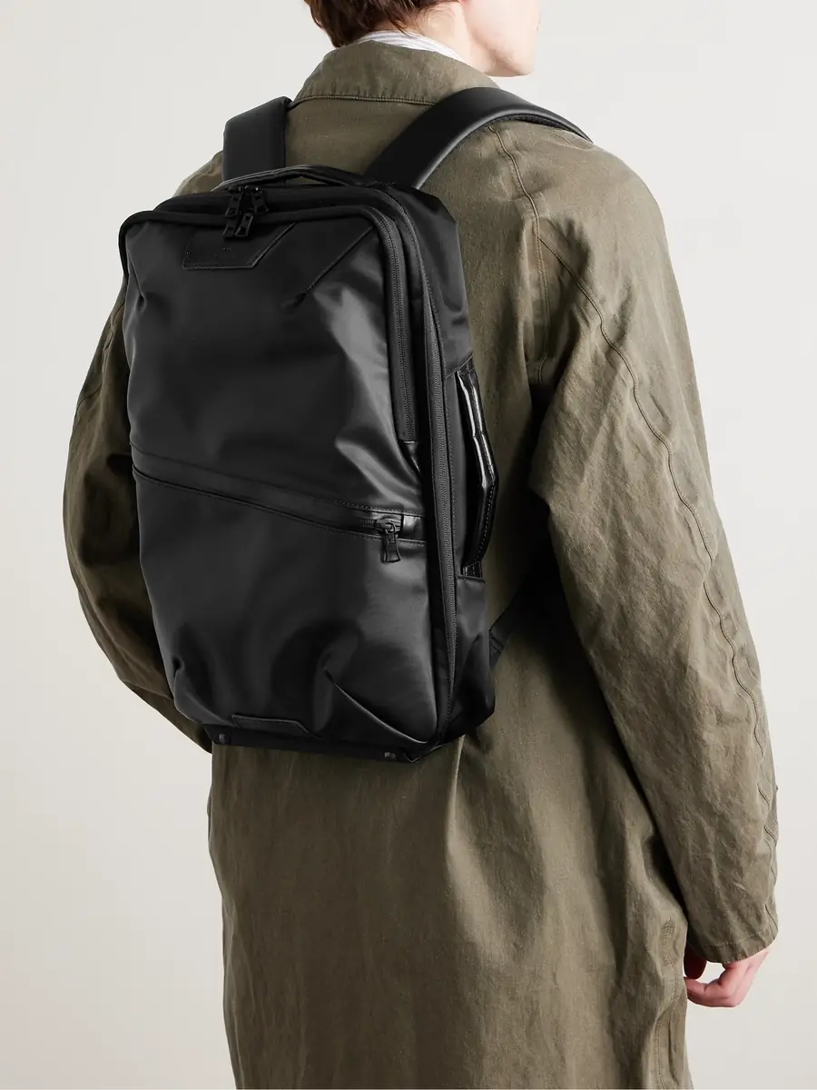 Master-Piece Progress 2WAY Leather-Trimmed Coated-Shell Backpack - Men | Thumbnail 2 Master-Piece Progress 2WAY Leather-Trimmed Coated-Shell Backpack - Men | Thumbnail 2