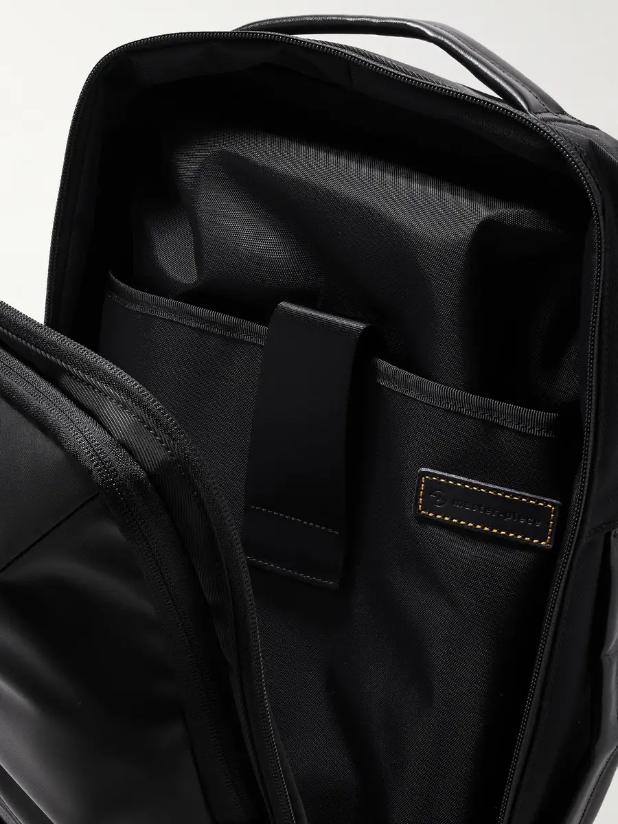 Master-Piece Progress 2WAY Leather-Trimmed Coated-Shell Backpack - Men | Thumbnail 5 Master-Piece Progress 2WAY Leather-Trimmed Coated-Shell Backpack - Men | Thumbnail 5