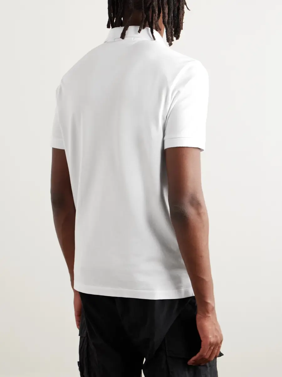 Stone Island Stretch Cotton-Piqué Polo Shirt - Men | Thumbnail 4 Stone Island Stretch Cotton-Piqué Polo Shirt - Men | Thumbnail 4
