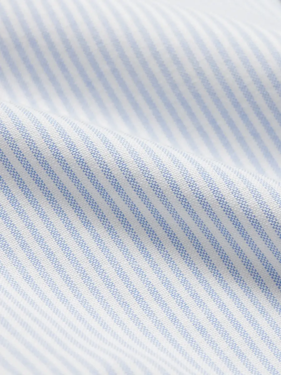 Drake's Button-Down Collar Striped Cotton Oxford Shirt - Men | Thumbnail 5 Drake's Button-Down Collar Striped Cotton Oxford Shirt - Men | Thumbnail 5