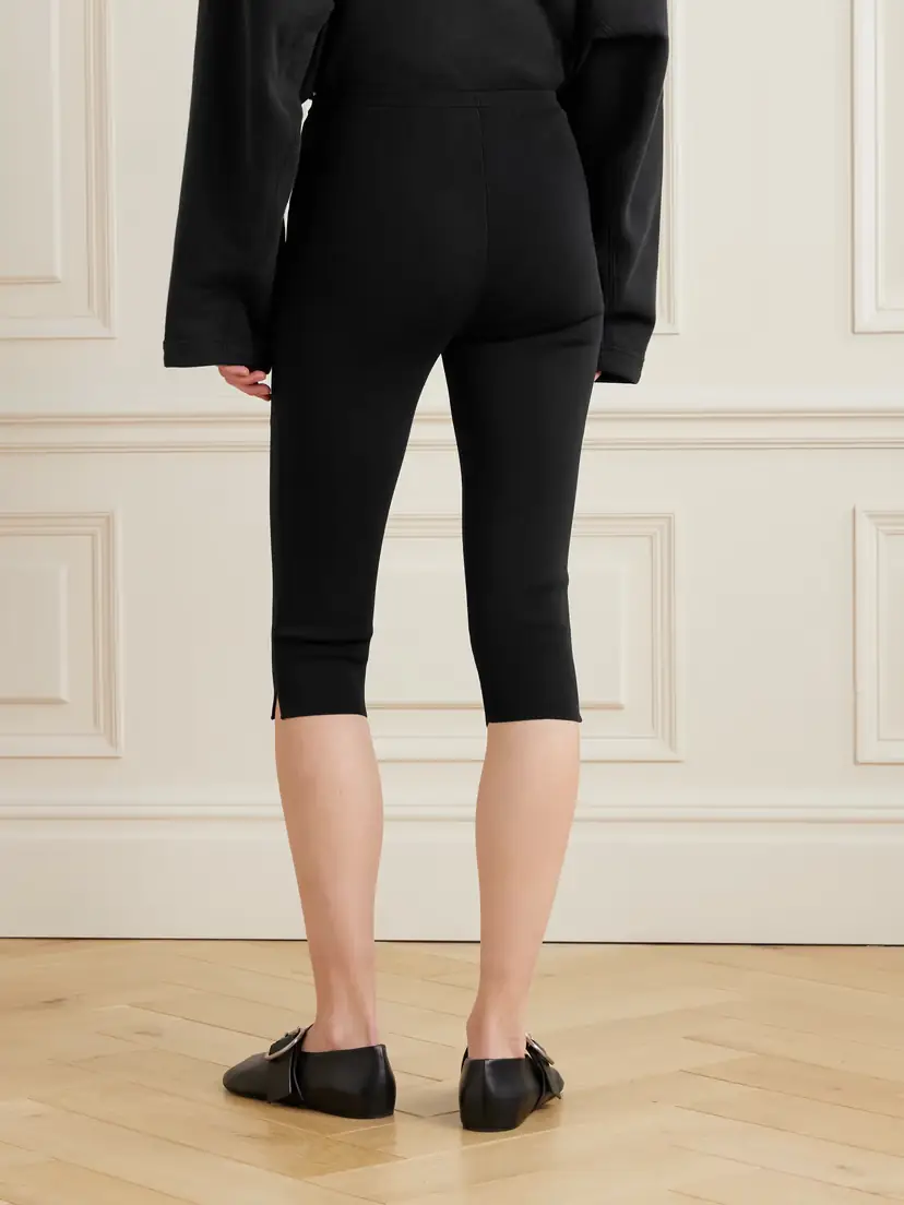 TOTEME Cropped Crepe Slim-leg Pants | Thumbnail 4